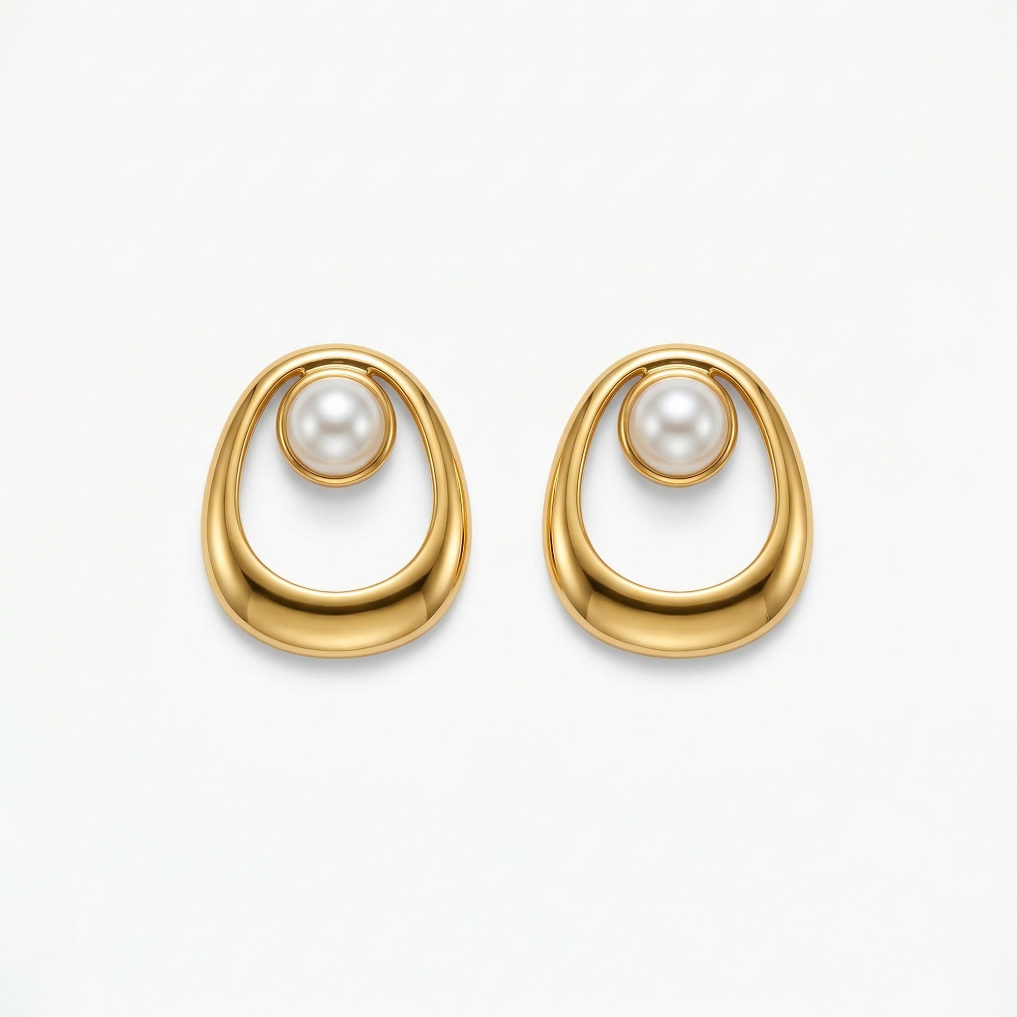 Luna Drop Pearl Earrings