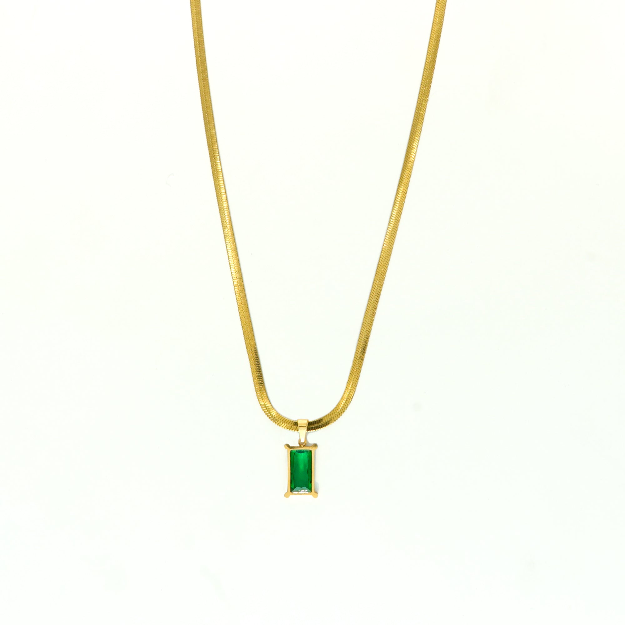 Hiss-teric Gem Pendant | Anti-Tarnish Pendant | Snake chain Pendant