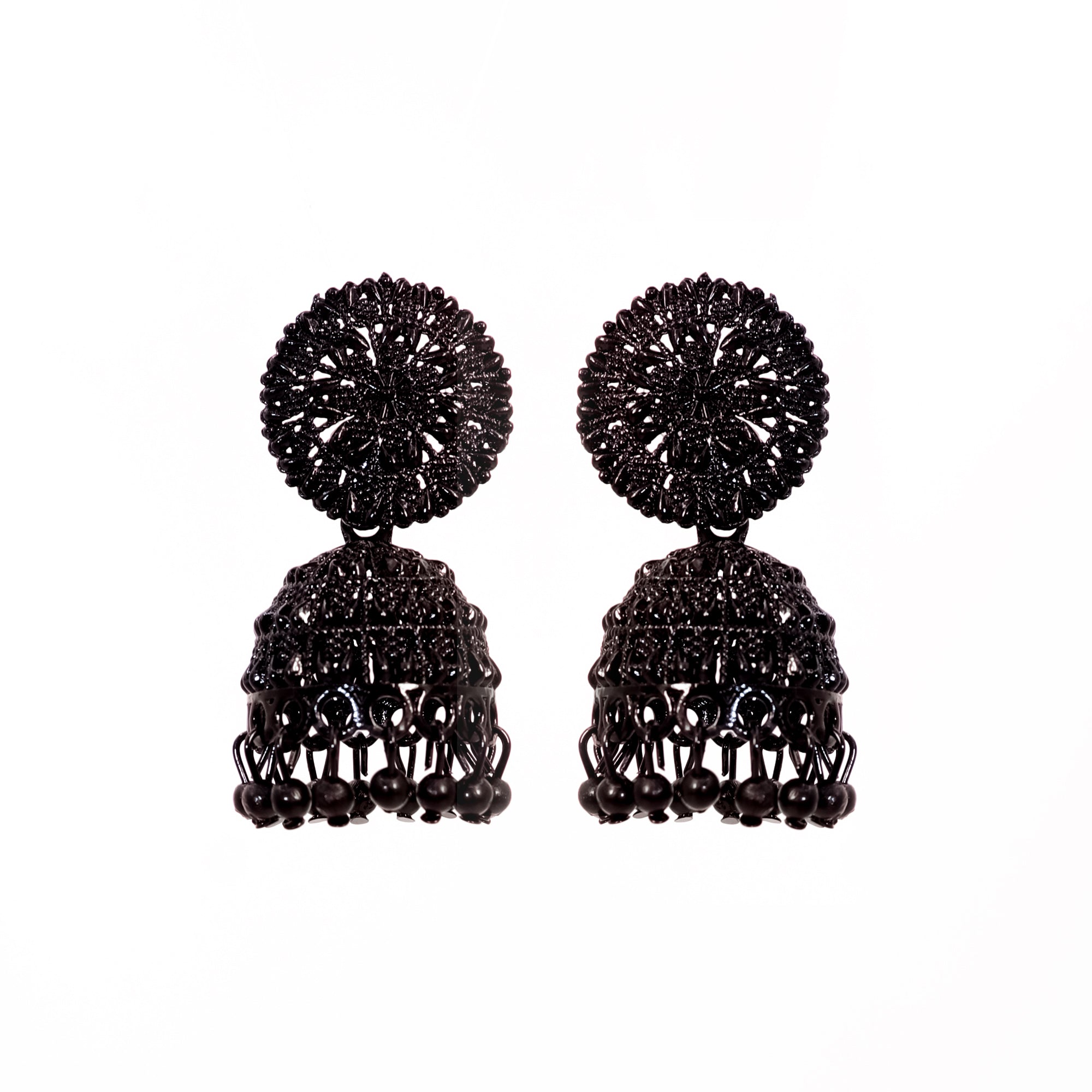 Charcoal Charm | Oxidized Black Earring | Earring for women