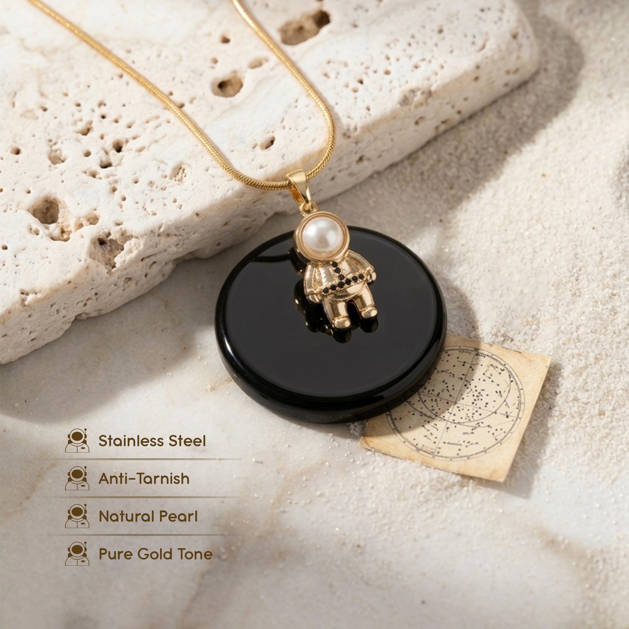 Moon Walker Astronaut Pendant