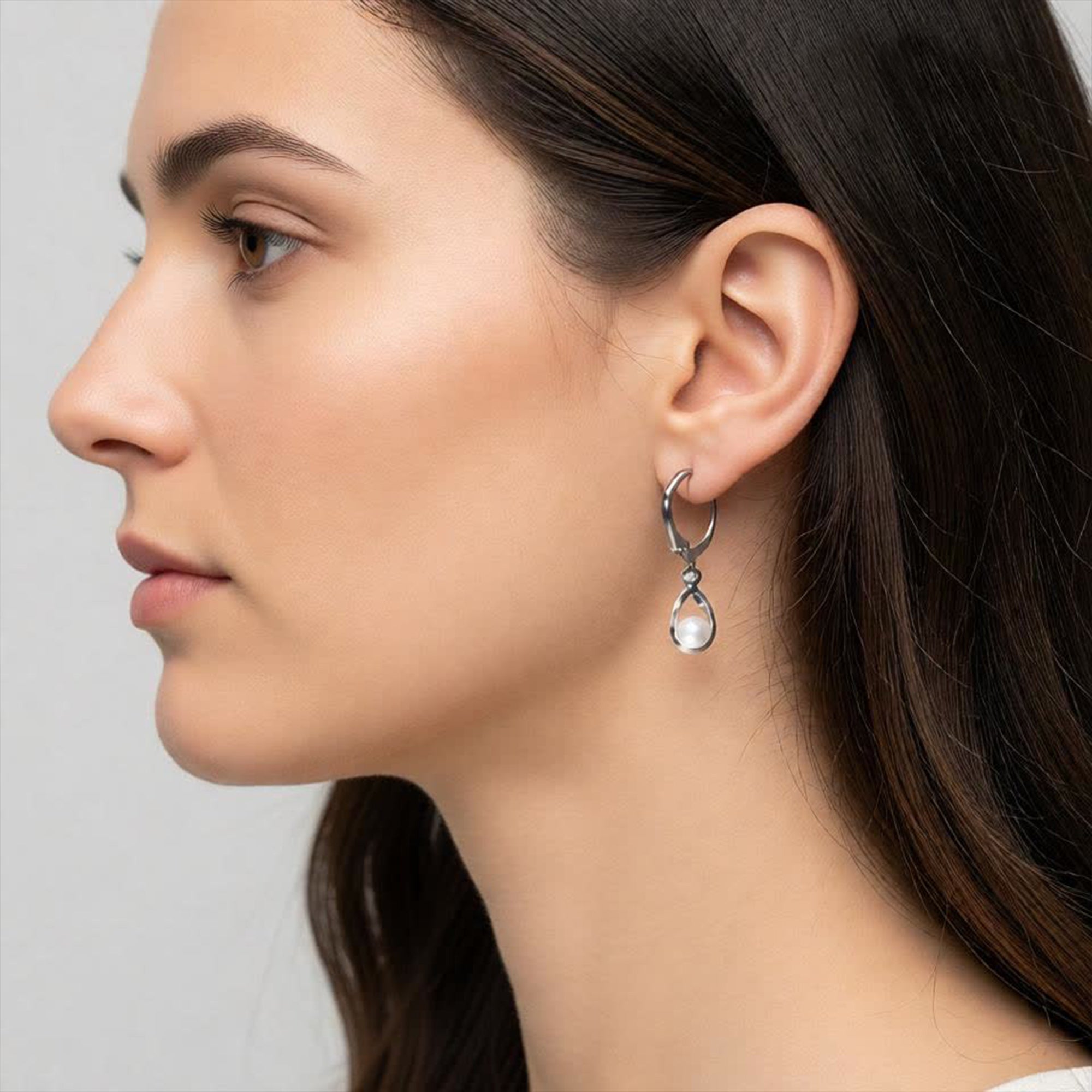 Silk Pearl Drop | Minimal Earring For Women | Drop Earring