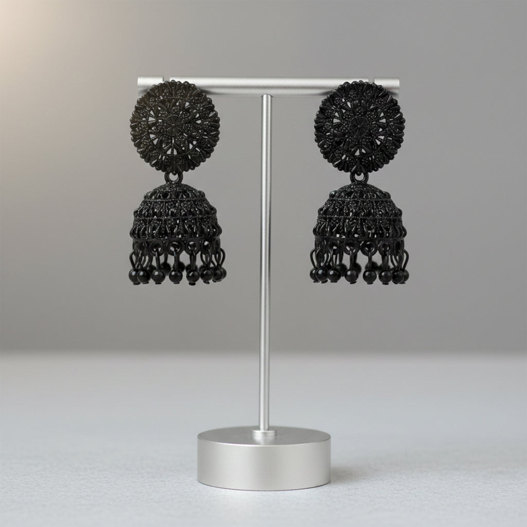 Charcoal Charm Earring
