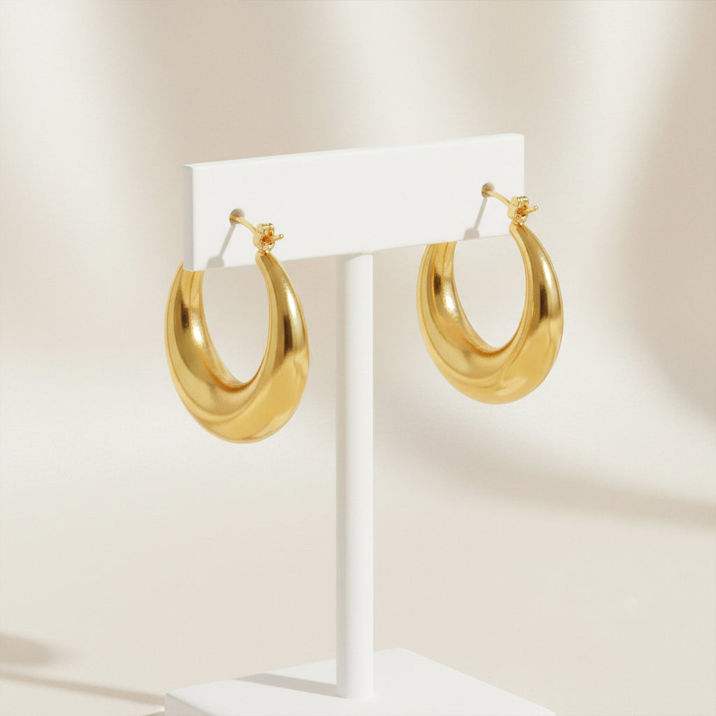 Sunlit Hoop Earring