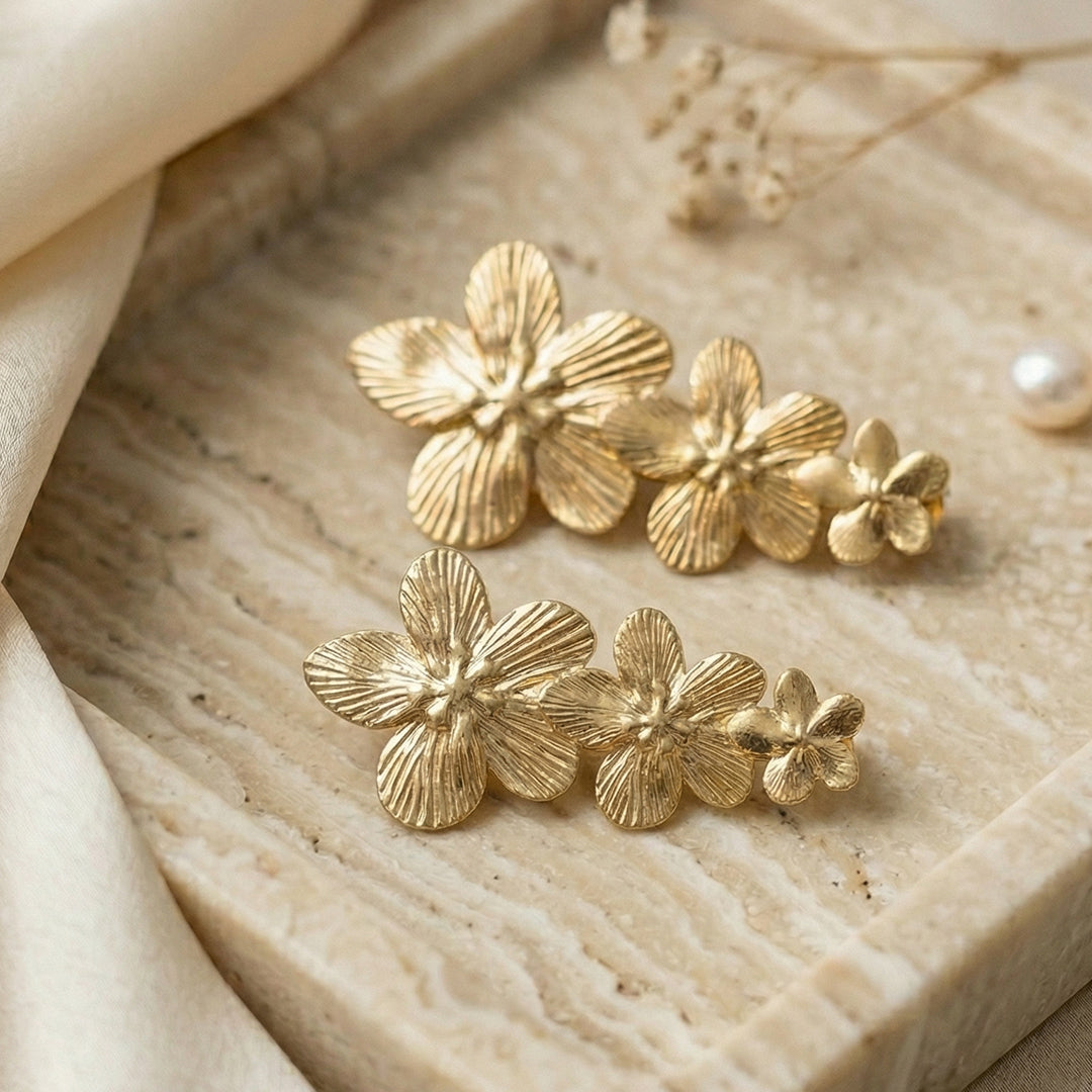 Petal Glow Stud Earrings