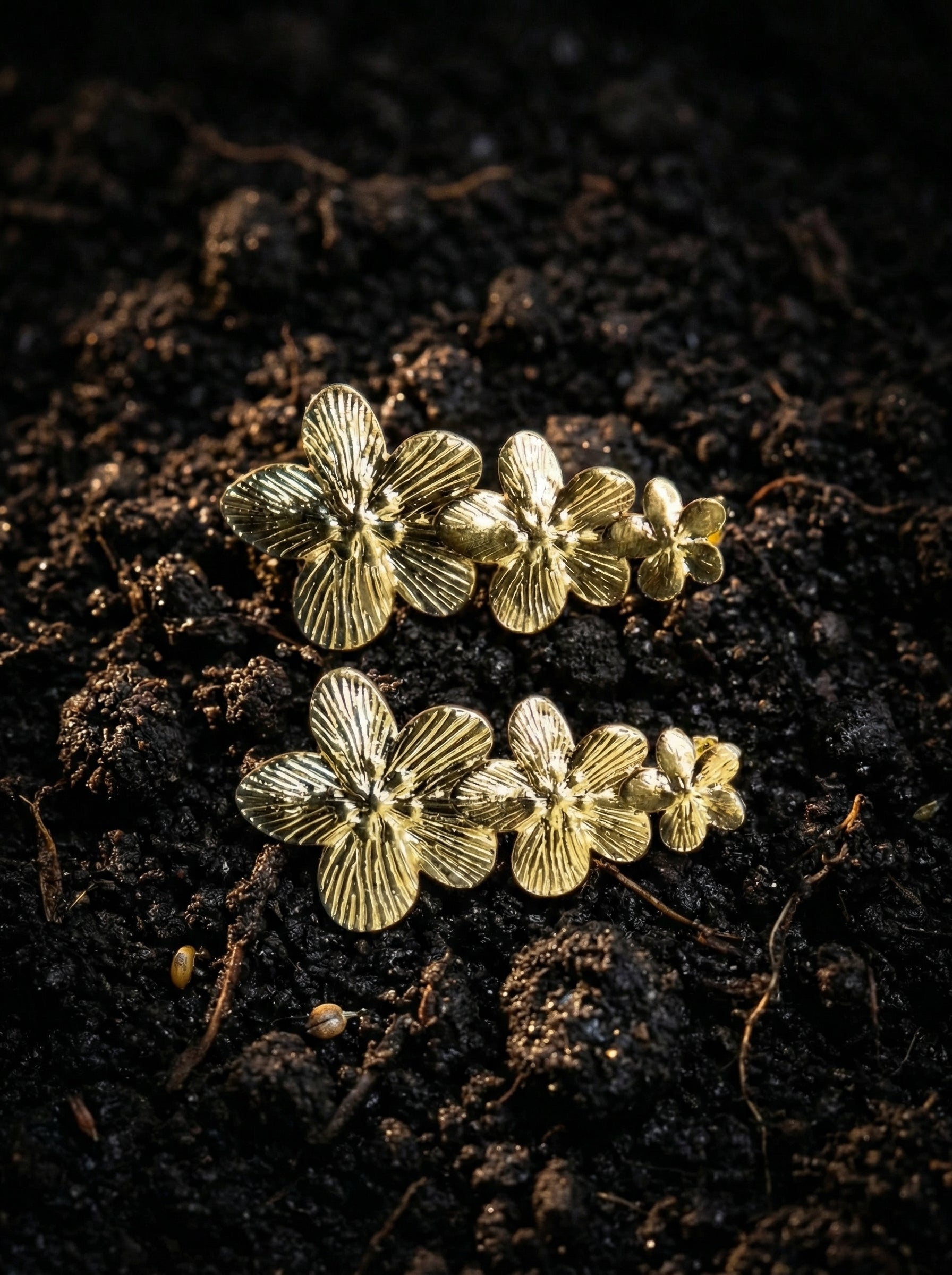 Petal Glow Stud Earrings